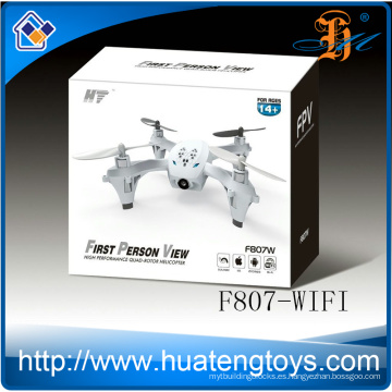 F807 WIFI Rc helicóptero 2.4G en tiempo real de transmisión drone rc drone con cámara de alta definición WIFI